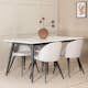 Spisegruppe Venture Home Jolie med 4 Valentina Stoler