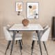 Spisegruppe Venture Home Jolie med 4 Valentina Stoler