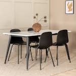 Spisegruppe Venture Home Jolie med 4 Ardi Stoler
