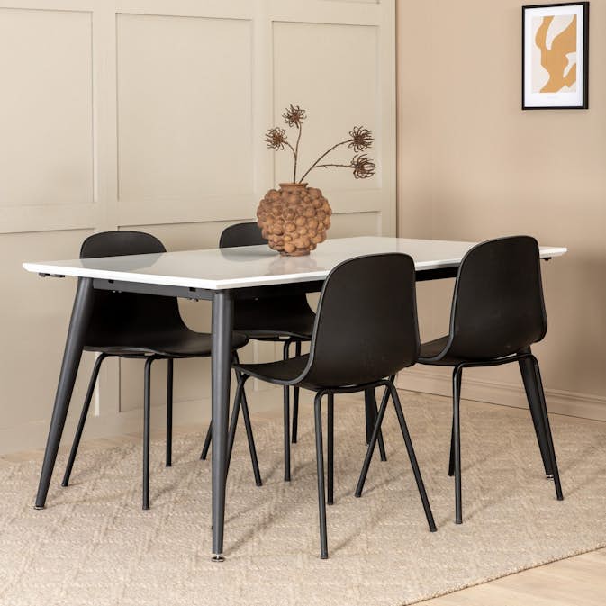 Spisegruppe Venture Home Jolie med 4 Ardi Stoler