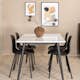 Spisegruppe Venture Home Jolie med 4 Ardi Stoler