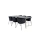 Spisegruppe Venture Home Annika med 6 Bergen Stoler