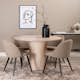Spisegruppe Venture Home Bianca Rund med 4 Valentina Stitcthes Stoler Polyester