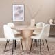 Spisegruppe Venture Home Bianca Rund med 4 Pobbie Stoler