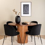 Spisegruppe Venture Home med Bianca Spisebord og 4 Wrigley Spisestoler