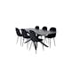 Spisegruppe Venture Home Piata med 6 Pobbie Stoler GR22262
