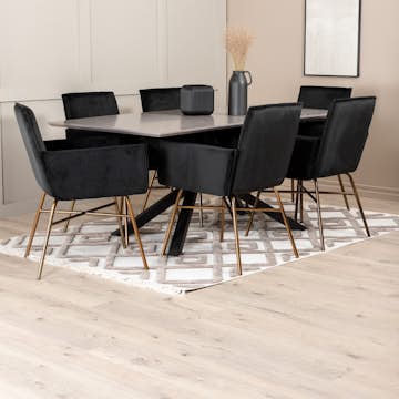 Spisegruppe Venture Home Piata med 6 Annika Stoler