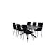 Spisegruppe Venture Home Piata med 6 Walerina Stoler