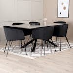 Spisegruppe Venture Home Piata med 6 Bergen Stoler
