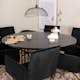Spisegruppe furniture/fashion Copenhagen Ø140 cm med 6 Petra Stoler