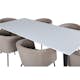 Spisegruppe Venture Home Jolie med 6 Bergen Stoler Polyesterlinen
