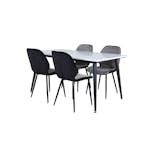 Spisegruppe Venture Home Jolie med 4 Elisa Stoler