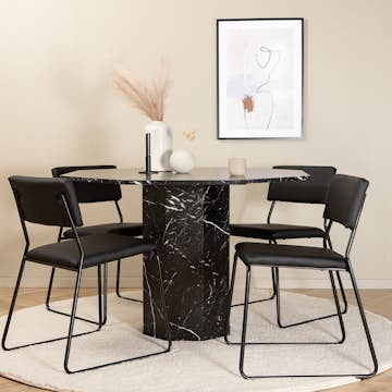 Spisegruppe Venture Home Monte Carlo Spisebord og Kungshamn Spisestol