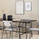 Spisegruppe Venture Home Chicago Spisebord og Kungshamn Spisestol Sort