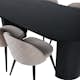 Spisegruppe Venture Home Bianca med 4 Valentina Sort Stitcthes Stoler