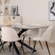 Spisegruppe Venture Home med Piata Spisebord og 6 Valentina Spisestoler
