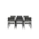 Spisegruppe Venture Home Lina med 6 Copacabana Stoler