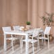 Spisegruppe Venture Home Togo med 4 Santorini Stoler
