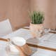 Spisegruppe Venture Home Togo med 4 Santorini Stoler