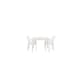 Spisegruppe Venture Home Togo med 4 Santorini Stoler