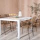 Spisegruppe Venture Home Togo 150x100 cm med 4 Lindos Stoler med Armstøtte