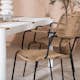 Spisegruppe Venture Home Togo 150x100 cm med 4 Lindos Stoler med Armstøtte