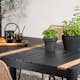 Spisegruppe Venture Home Togo 150x100 cm med 4 Lindos Stoler med Armstøtte