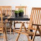 Spisegruppe Venture Home Togo 150x100 cm med 4 Kenya Stoler