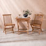 Cafégruppe Venture Home Ghana 70x70 med 2 Kenya Sammenleggbare Stoler