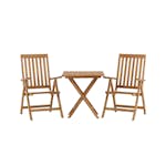 Cafégruppe Venture Home Kenya Klaffbord med 2 Kenya Posisjonsstoler