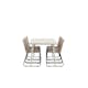 Spisegruppe Venture Home Lina med 6 Black Stoler