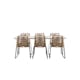 Spisegruppe Venture Home Lina med 6 Black Stoler