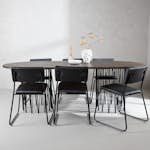 Spisegruppe furniture/fashion Stone med 6 Kenth Stoler