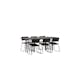 Spisegruppe furniture/fashion Stone med 6 Kenth Stoler