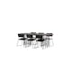 Spisegruppe furniture/fashion Stone med 6 Kenth Stoler