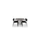 Spisegruppe furniture/fashion Stone med 6 Kenth Stoler