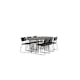 Spisegruppe furniture/fashion Stone med 6 Kenth Stoler