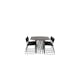 Spisegruppe furniture/fashion Stone med 6 Kenth Stoler