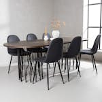 Spisegruppe furniture/fashion Stone med 6 Polar Stoler