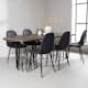 Spisegruppe furniture/fashion Stone med 6 Polar Stoler