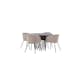 Spisegruppe Venture Home Stone Ø120 cm med 4 Berit Stoler