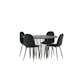 Spisegruppe furniture/fashion Stone med 4 Polar Stoler