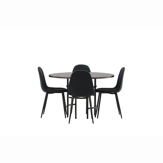 Spisegruppe Venture Home Copenhagen med 4 Polar Stoler
