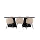 Spisegruppe Venture Home Bootcut Oval med 6 Velvet Stoler
