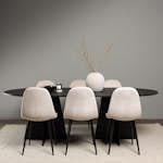 Spisegruppe Venture Home Bootcut Oval med 6 Polar Fløyel Stoler