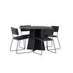 Spisegruppe Venture Home Bootcut Ø110 cm med 4 Kenth Stoler