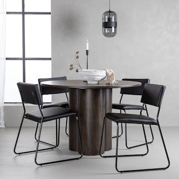 Spisegruppe Venture Home Olivia med 4 Kenth Stoler