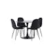 Spisegruppe Venture Home Glade Ø 100 cm med 4 Polar Stoler