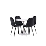 Spisegruppe Venture Home Danburi med 4 Polar Stoler