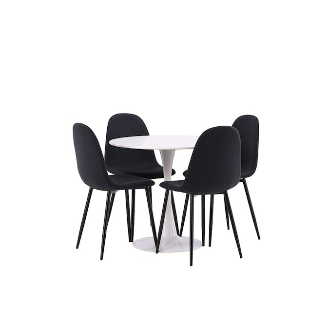 Spisegruppe Venture Home Danburi med 4 Polar Stoler